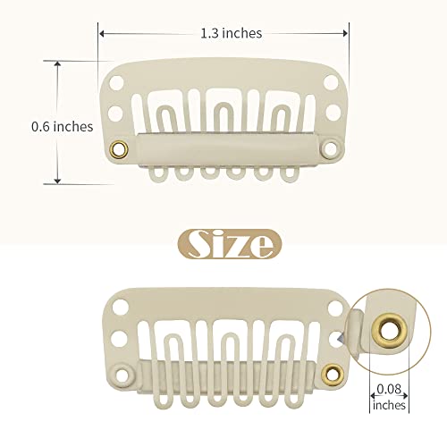 Dreamlover Wig Clip Set Blonde, Hair Extension Clips, Clips for Hair Extensions, 30 Pieces