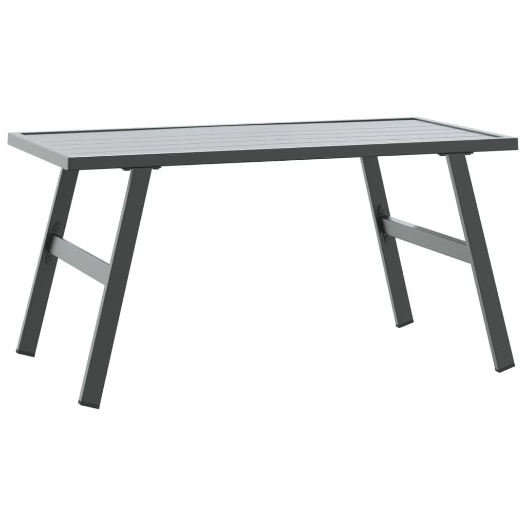 Stoły ogrodowe na zewnątrz - stolik kawowy ogrodowy czarny 90x45x35 cm stal malowana proszkowo