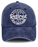 Retirement Gifts for Men Women, Happy Retirement Party Decorations Hat, Retired 2026 Baseball Cap, Christmas Birthday Gifts for Dad Mom Grandpa Grandma Navy