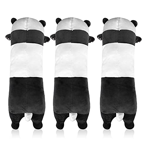 FakeFace Lange Süße Panda Plüschtier Katze Kissen Kuscheltier Schlafkissen Wurfkissen Super weiche Stofftier Spielzeug Sofakissen Seitenschläferkissen Zimmer Deko 70cm