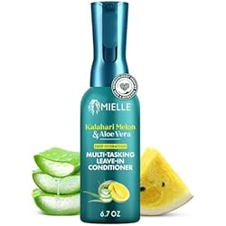 Mielle Organics Kalahari Melon & Aloe Vera Multi-Tasking Leave In Conditioner Spray - 3-in-1 Hair Detangler Spray, Curl Refresher & Moisturizer for Dry, Curly & Textured Hair, 6.7 Ounce