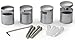 Set of Four, 1 x 3/4-Inch, Satin Aluminum Finish Edge Grip Standoff Screws for Displaying Sign Panels