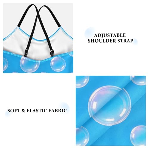 Bubble Pattern Girls One Piece Swimsuits Quick Dry Beach Swimwear Bathing Suit4