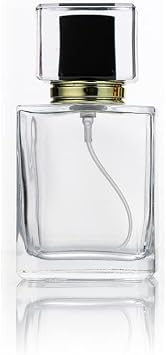 Refillable Glass Perfume Bottles - 50ml/1.7oz, Empty Travel Atomizer Spray Bottle with Funnels Black