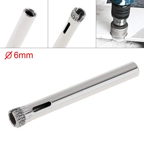 Broca diamantada de 6 mm para vidrio y cerámica miniatura 4