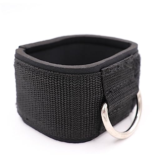 FOYTOKI 1Pair Ankle Straps Cotton Training Support for Leg Stretching Protective Gear for Men and Women for Home Gym Workouts Black