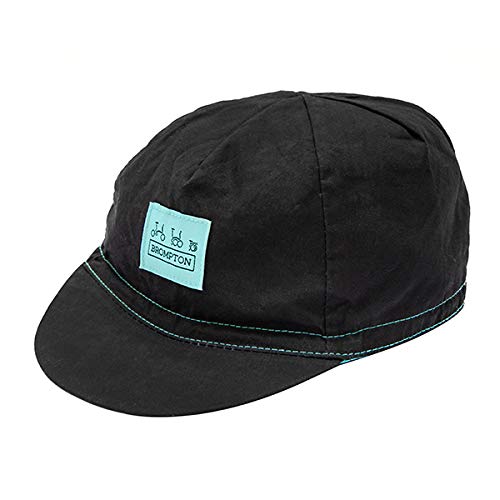 Casquette de cyclisme Brompton Logo Collection noir et vert turc - 2