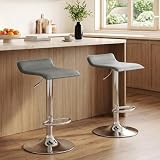 NOBPEINT Contemporary Chrome Air Lift Adjustable...
