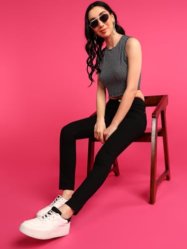 Image of Urbano Fashion Women's Skinny Fit High Rise Jeans