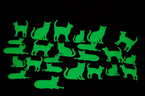 DIRECTGLOW LLC 24 Piece Glow in The Dark Cats DIRECTGLOW LLC 24 Piece Glow in The Dark Cats
