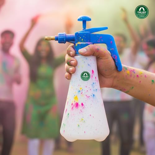 Image of TrustBasket Pressure Sprayer (1 Liter) | Water Balloon Pumping Pressure Pichkari | Holi Gun for Kids | Plant Spray Bottle for Garden |