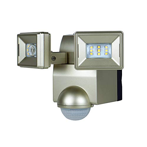 Motion Security, Motion Sensor Flood Light, Battery-Powered 700 Lumen LED, Wall or Eave Soffit...