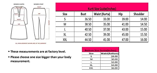 Image of GoSriKi Women's Cotton Anarkali Kurta with Palazzo & Dupatta (India-RED)
