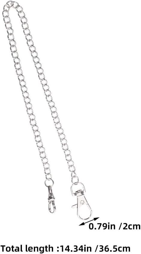 Didiseaon 2pcs Pocket Watch Chain: Vintage Pocket Watch Chains with Lobster Clasp - Metal Accessories for Men’S Vest Jeans Belt Loop Wallet and Retro Decor