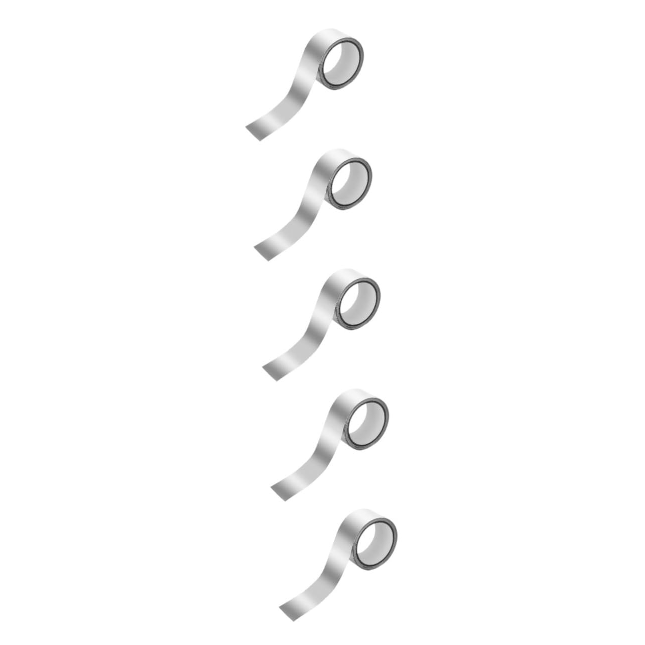 LALAFINA 5 Cinta de Aluminio Autoadhesiva para Aislamiento y Protección Cinta Metálica Reflectante de Resistente Altas para Reparaciones Eléctricas y Sistemas Hvac