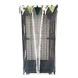 Bird Cage Seed Catcher Mesh Skirt Cover for Parrot Bird Cage Cover Seeds Guard Dust-Proof Universal Birdcage Accessories for Round Square Cage (Long-White(for cage Size 18.5x18.5x36.6))