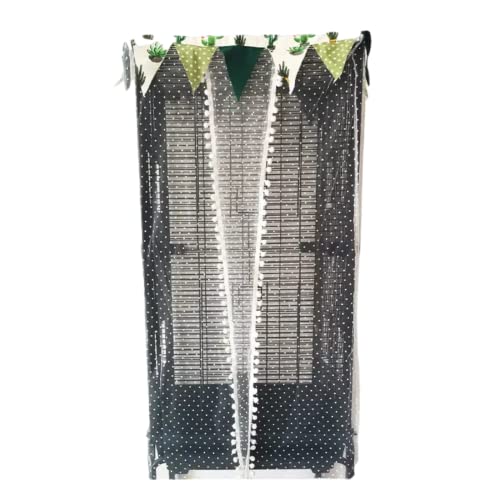 Bird Cage Seed Catcher Mesh Skirt Cover for Parrot Bird Cage Cover Seeds Guard Dust-Proof Universal Birdcage Accessories for Round Square Cage (Long-White(for cage Size 18.5x18.5x36.6))