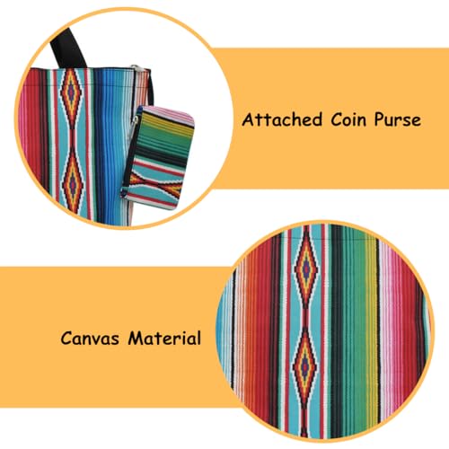 Image of NGIL Medium Top Zipper Closure Canvas Tote Bag with Attached Matching Coin Purse For Moms and Nurses