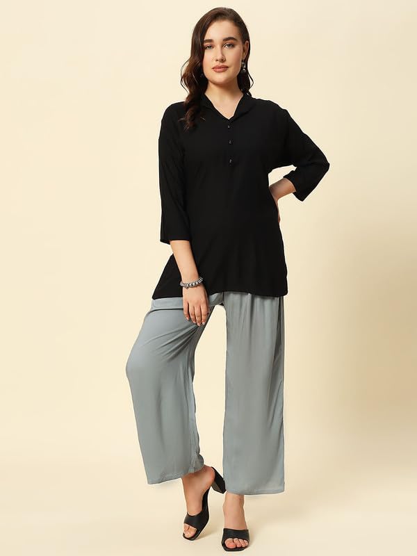 Image of Soft Colors Women Regular Fit Pocket Palazzo