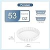 LOVECASA 7.4 Ceramic Utensil Holder For Kitchen Countertop Bundle 10 Inch Pie Dish Quiche Pan Set of 2