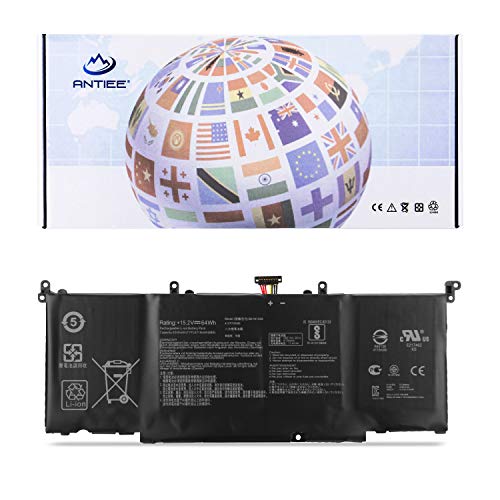 ANTIEE B41N1526 Laptop Battery Compatible with ROG Strix G502V GL502 GL502V GL502VM GL502VT S5 S5V S5VM S5VS S5VT6700 FX502VM FY039T FX502VD FX502VE FX502VT FX502V 15.2V 64Wh 4110mAh