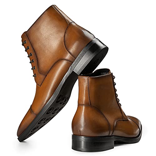Image of GIFENNSE Mens Dress Boots Formal Chelsea Boots for Men