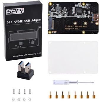 GeeekPi M.2 NVME SSD Memory Expansion Board for Raspberry Pi 4 Only Supports M.2 NVME SSD Pi Board Not Included