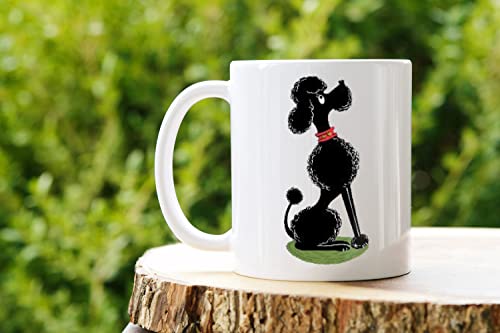 Tasse mit Poodle - Lustig Kaffee-Tasse Geschenk-Idee für Ihn Vatertagsgeschenk Vatertag Herrentag Fototasse