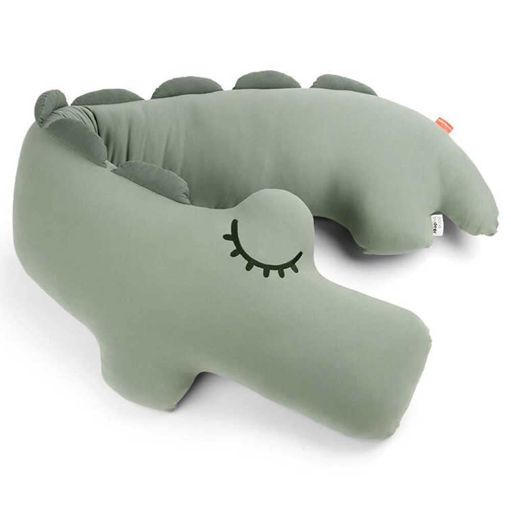 Done By Deer Comfy Body Pillow Croco Green