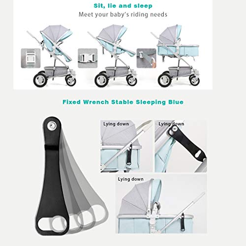 Klappbarer Kinderwagen，Babywagen Reisesystem Mit Baby Basket Anti-Shock Kombikinderwagen 0-3 Jahre 0-15 Kg，höhenverstellbarer Griff, Klein Faltbar, Leicht (Color : Style 1)