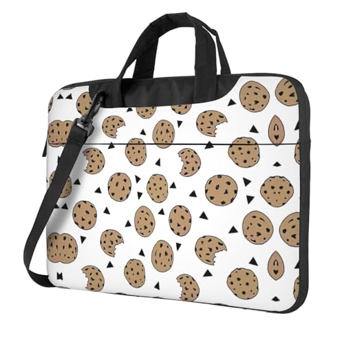 Bolso de hombro para laptop de hasta 15.6" duradero - Cookies Food Chip Biscuits
