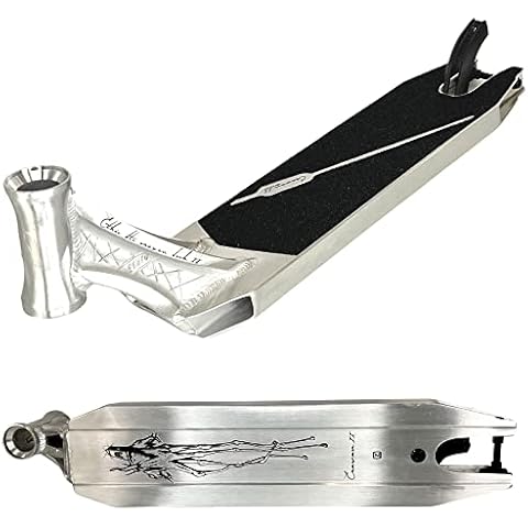 Fantic26 Sticker + Ethic DTC Erawan V2 Stunt-Scooter Park-Trick-Tret-Roller Ersatz-Deck (54cm Schwarz) Cover
