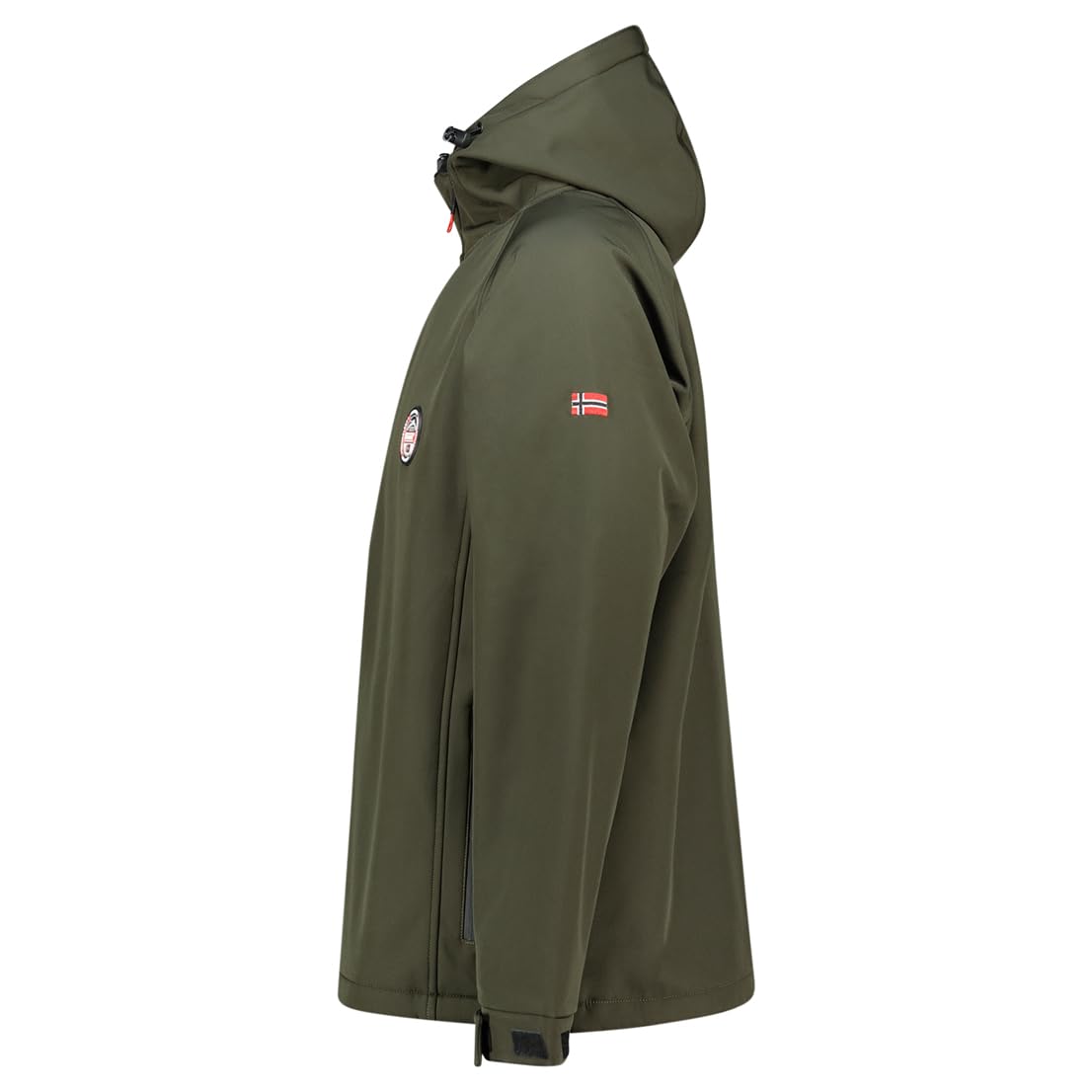 Geographical Norway TAMIGOBADGE - Giacca softshell con cappuccio, impermeabile, antivento e traspirante, ideale per escursioni e attività all'aperto