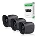 Skins for Arlo Pro,LANMU Silicone Case Skins for Netgear Arlo Pro Security Camera (Black,Pack of 3)