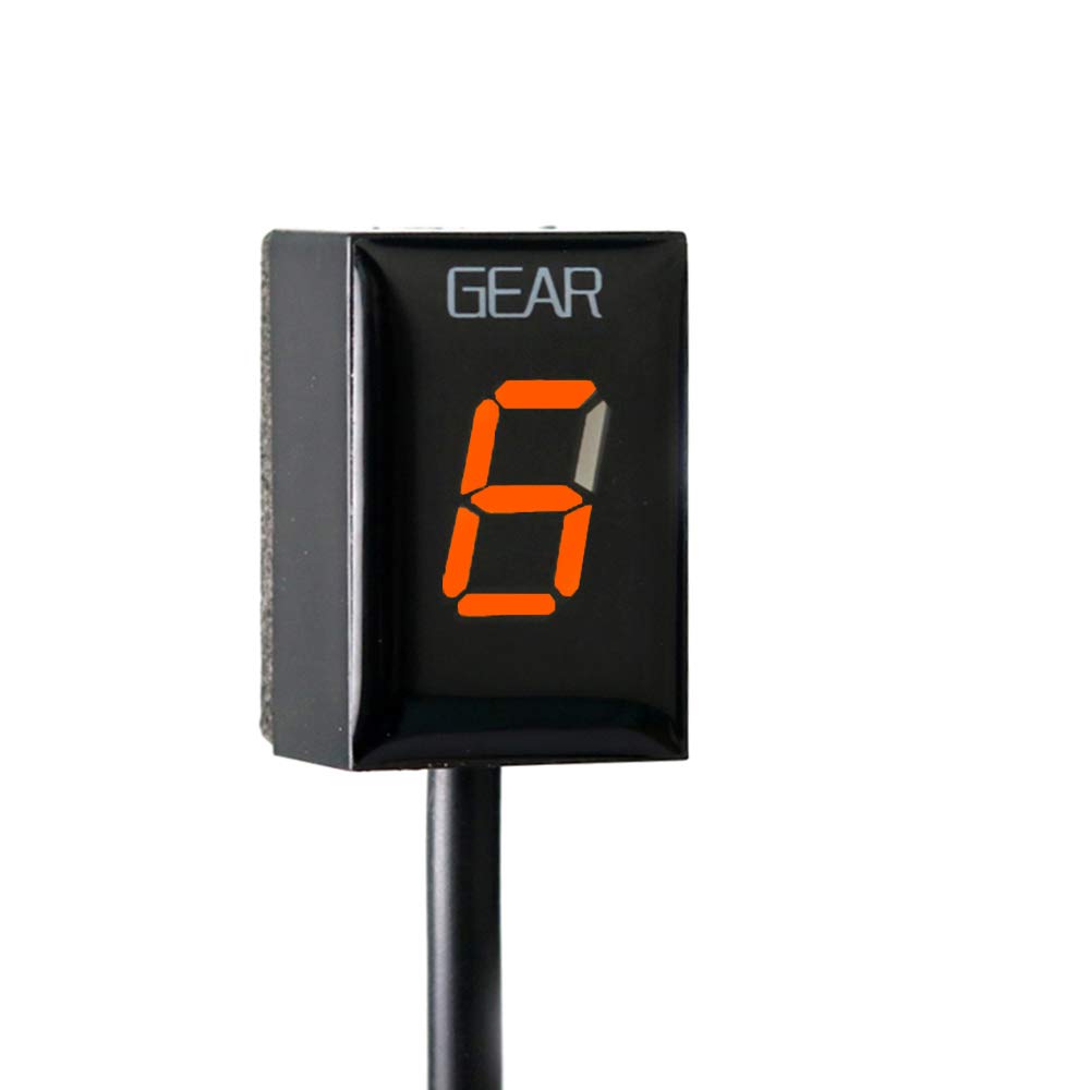 Motorrad Ganganzeige Meter Ganganzeige für Kawasaki ZX6R ZX-6R ZX6RR ZX-6RR ZX10R ZX-10R Z750 Z1000 Z 750 1000 ER-6N ER6N(Orange)