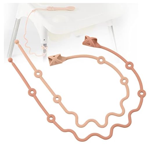 SMAutoLife Toddler Utensils，Silicone Stretch Lids for fork and spoon,Holder Strap Food Grade Silicone Keep Fork and Spoon Off The Floor Great for Baby and Kids Dishwasher Safe （Apricot and Orange)