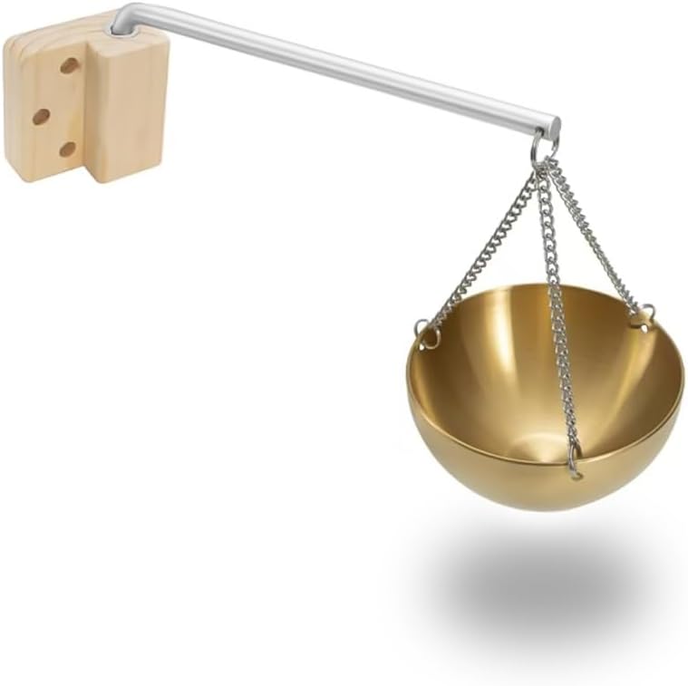 Anbt Sauna Aromatherapy Bowl, Essential Oil Diffuser,Sauna Oil Holder Stainless Steel Bowl Fragrance Diffuser Bowl for Sauna and Spa (Gold)