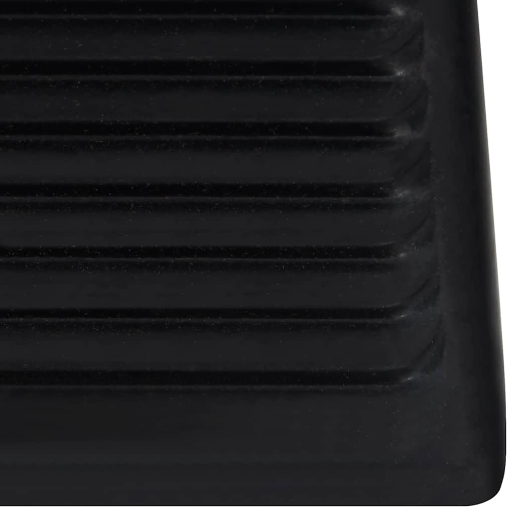 Gummiradkeile Set 4 Stk. 16 x 9 x 9 cm Unterlegkeile für Auto Transporter Lkw Pkw zur Ladungssicherung und Wegrollschutz