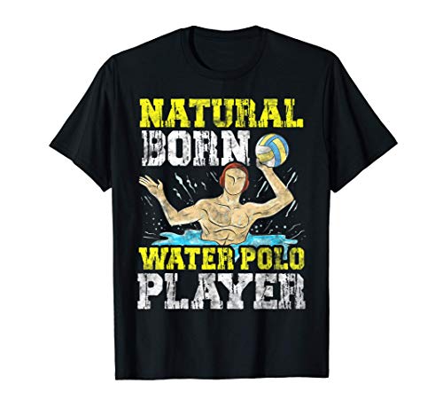 Natural Born Water Polo Player Awesome Waterpolo Athlete Camiseta