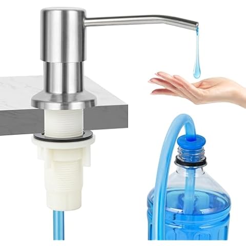 Brushed Nickel Kitchen Soap Dispenser Cover