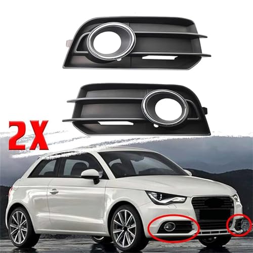 Rejilla de luz antiniebla derecha para parachoques de Audi A1 8X1 2010-2015 negro 8X0807682A 3