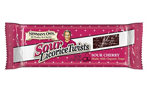Newman's Own Licorice Twists, Sour Cherry, 1.25 Ounce (Pack of 24)