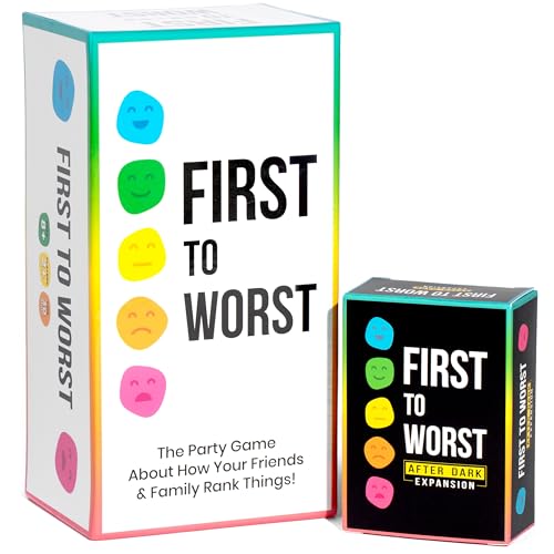 FIRST TO WORST Party Game + After Dark Expansion...