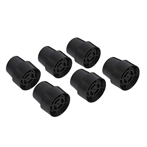 Ziziland Replacement Mini Trampoline Leg Cap Tips, 6 Pieces, Black #TOP1