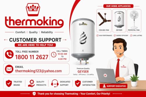 Image of Thermoking Bullet 400mm High Speed Pedestal Fan | 2200 RPM Powerful Air Delivery | Adjustable Height | Heavy Duty Stand Fan | 3 Speed Control | Home, Office, Shop & Industrial Use