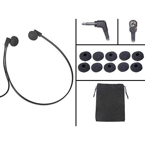 Spectra SP-PC 3.5 mm PC Stereo Transcription Headset with Extra 3 Pair Antimicrobial Ear Cushions