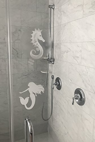 Glass Door And Window Sticker Decals – 2 Per Pack - Printed On Both Sides - For Patio, Sliding, & Shower, Removable And Repositionable. Dogs, Cats, Pets, Kids, Guests, Elderly, Bird Alert (White Lotus) #TOP2