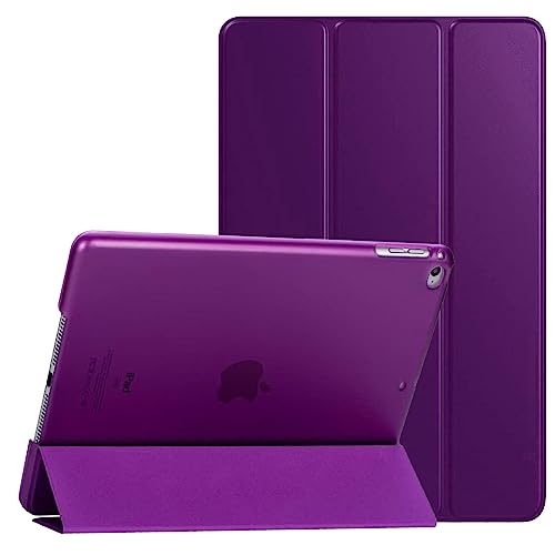 For Apple iPad 9.7 2017 5th Gen A1822 A1823 Smart Magnetic Stand Case with Automatic Wake/Sleep (Purple)