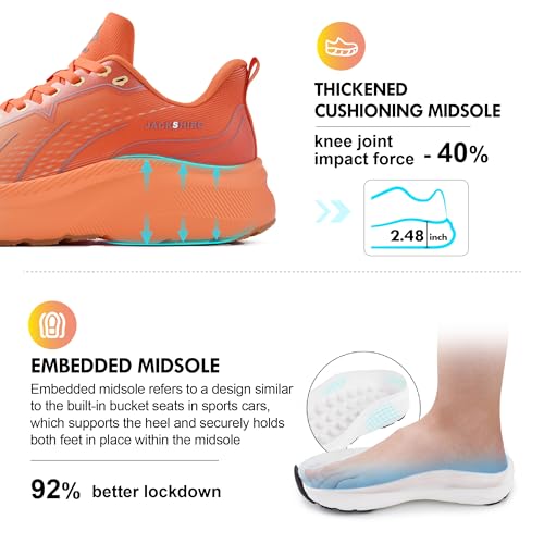 Image of JACKSHIBO Wide Toe Box Shoes Men Arch Support Slip On Zero Drop Sneakers | Slip in, Orthopedic Plantar Fasciitis, Running Walking Athletic, Tennis Workout Gym, Hands Free, Width, Thick Cushion Sole