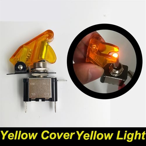 Couvercle interrupteur 12V 20A bleu et noir pour voiture de course